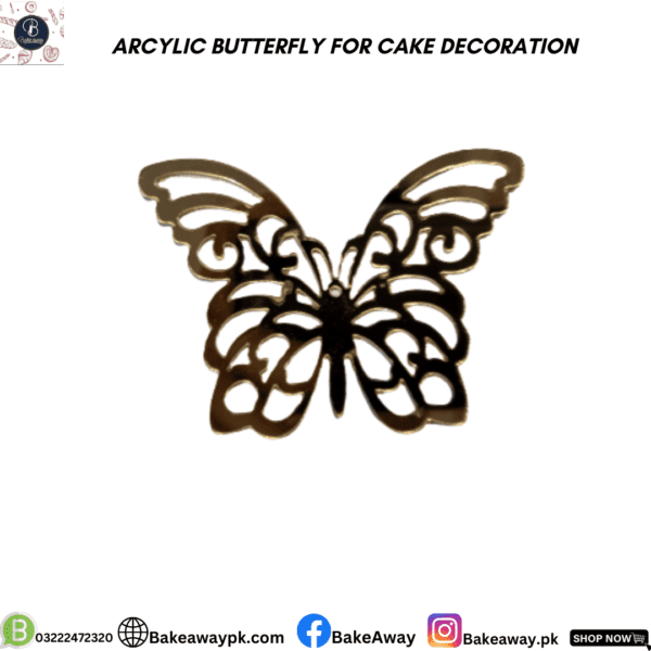 ARCYLIC BUTTERFLY FOR CAKE DECORATION