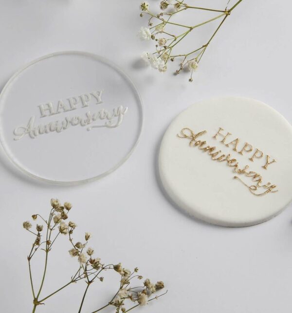 Anniversary Fondant Embosser Design 2