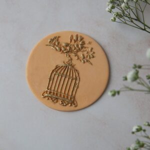 Floral Bridcage Fondant Embosser