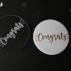 Congrats Fondant Embosser