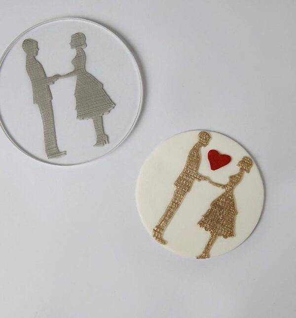 Couple Fondant Embosser