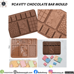 9CAVITY CHOCOLATE BAR MOULD