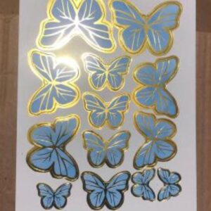 3D BLUE BUTTERFLY FOR CAKE DECORATION