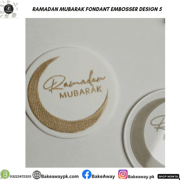 Ramadan Mubarak Fondant Embosser Design 5