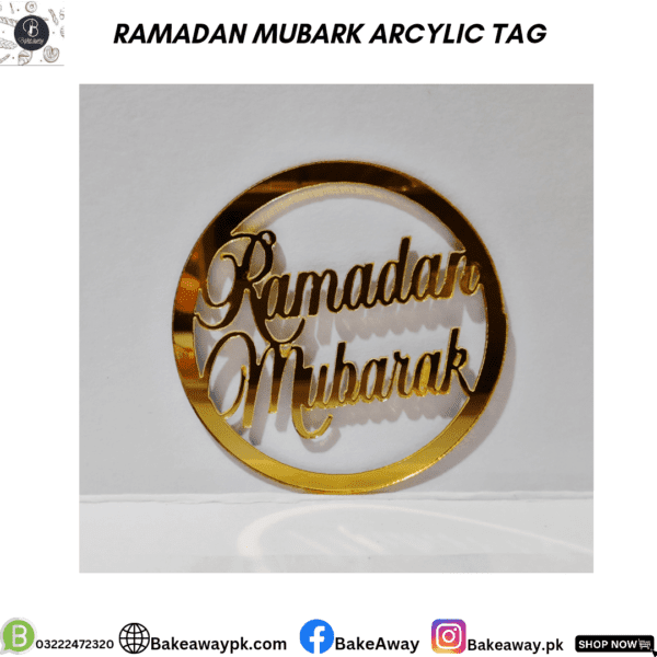 RAMADAN MUBARAK ARCYLIC TAG