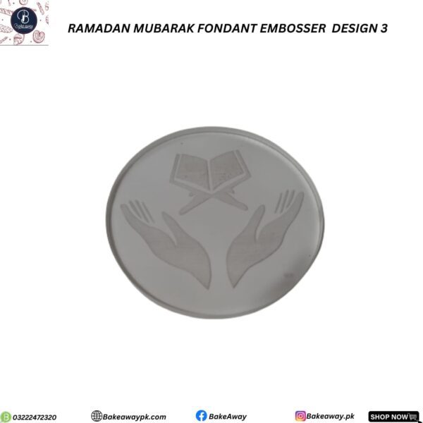 RAMADAN MUBARAK FONDANT EMBOSSER DESIGN 3
