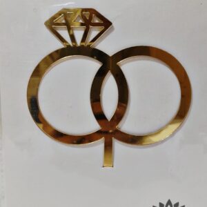 RING ARCYLIC CAKE TOPPER