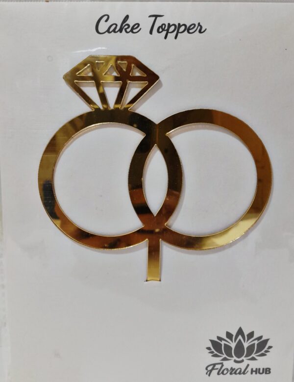 RING ARCYLIC CAKE TOPPER