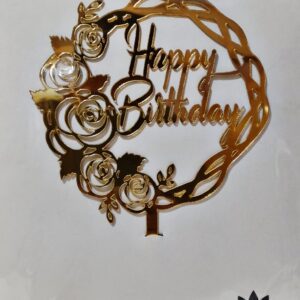 HAPPY BIRTHDAY ACRYLIC TOPPER DESIGN 18