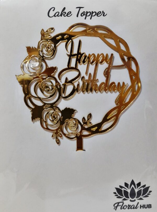 HAPPY BIRTHDAY ACRYLIC TOPPER DESIGN 18