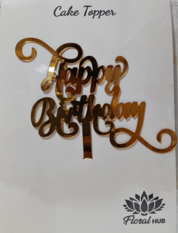 HAPPY BIRTHDAY ACRYLIC TOPPER DESIGN 17