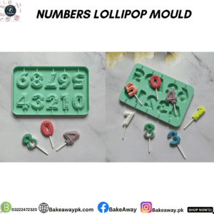 NUMBER LOLLIPOP MOULD