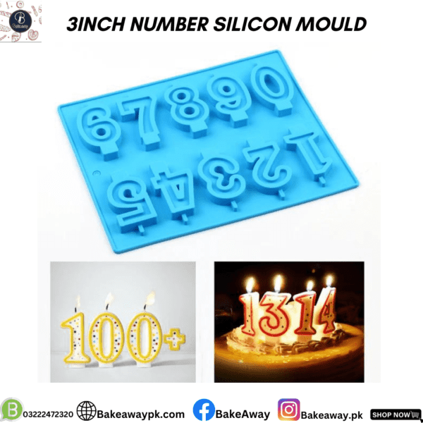 3INCH NUMBER SILICON MOULD