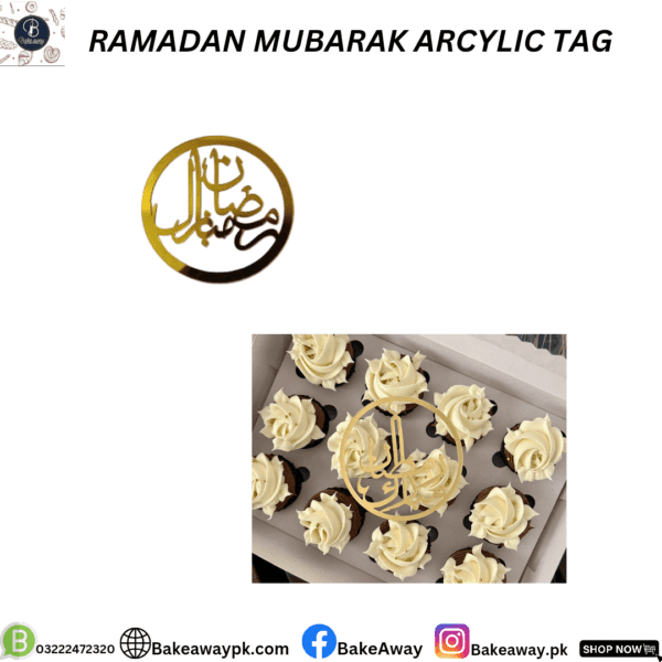 RAMADAN MUBARAK ARCYLIC TAG DESIGN 2