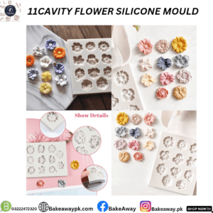 11 CAVITY SMALL FLOWER SILICONE MOULD
