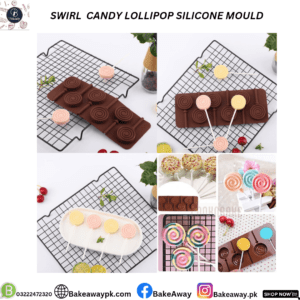 SWIRL CANDY LOLLIPOP SILICONE MOULD