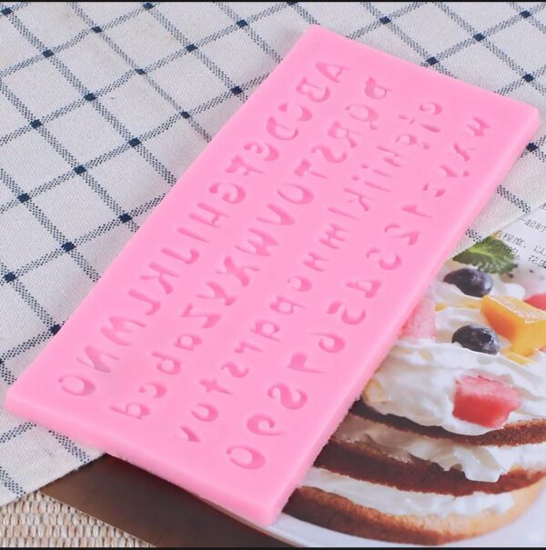 MINI ALPHABET & NUMBER SILICONE MOULD - Image 2