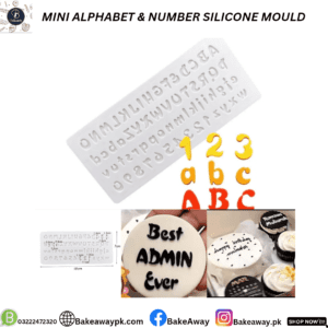 MINI ALPHABET & NUMBER SILICONE MOULD