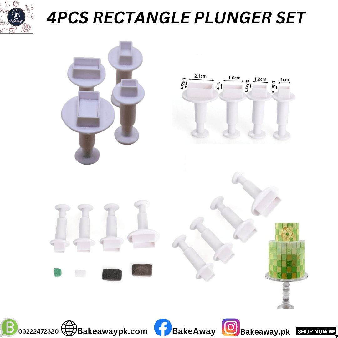 4PCS RECTANGLE PLUNGER SET