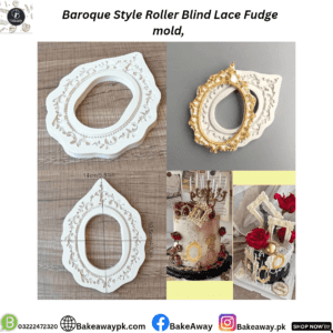 Baroque Style Roller Blind Lace Fudge Silicone Mould