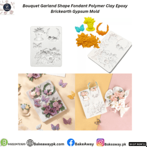 Bouquet Garland Shape Fondant Polymer Clay Epoxy Brickeart Gypsum Mould