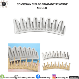 3D CROWN SHAPE FONDANT SILICONE MOULD