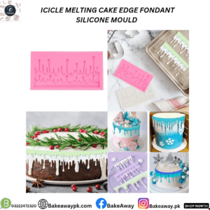 Icicle Melting Cake Edge Fondant Silicone Mould