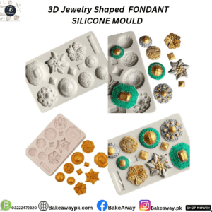 3D JEWELRY SHAPE FONDANT SILICONE MOULD