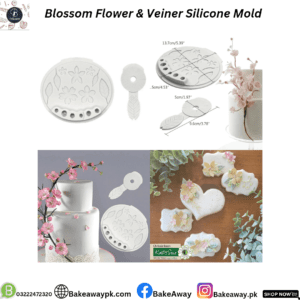 Blossom Flower & Veiner Fondant Silicone Mould