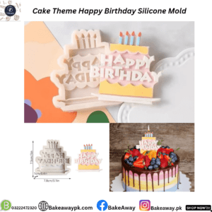 Cake Theme Happy Birthday Silicone Mould