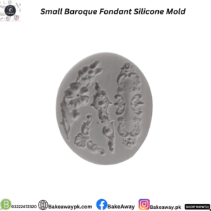 Small Baroque Fondant Silicone Mould