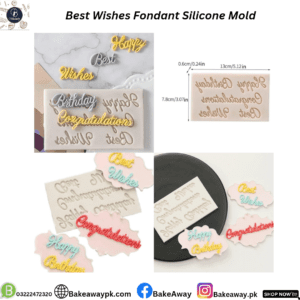 Best Wishes Fondant Silicone Mould