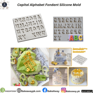 Capital Alphabet Fondant Silicone Mould