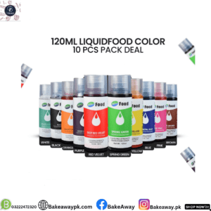 120ML Milkyz Food Liquid Colour Set Pack Of 10