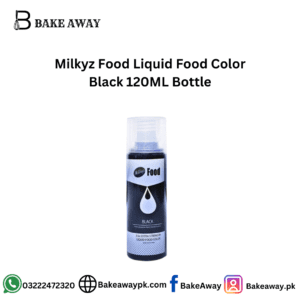 Milkyz Food Liquid Food Color Black 120ML Bottle