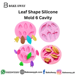 Leaf Shape Silicone Mold 6 Cavity