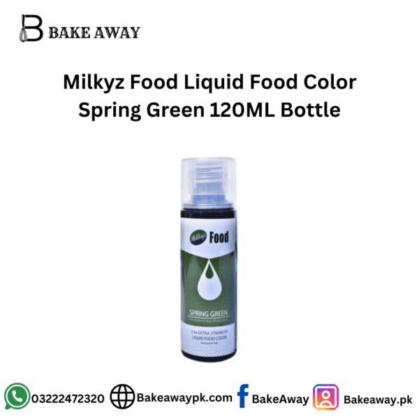 Milkyz Food Liquid Food Color Spring Green 120ML Bottle