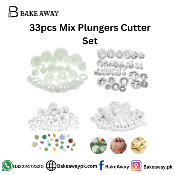 33pcs Mix Plungers Cutter Set