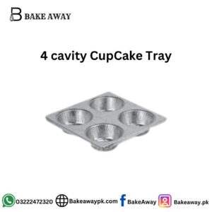 4 Cavity CupCake Tray