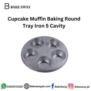 CupCake Muffin Baking Round Tray Iron 5 Cavity