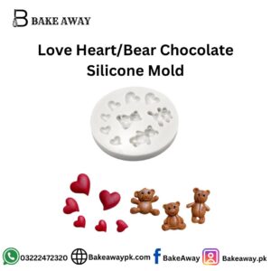 Love Heart/Bear Chocolate Silicone Mold