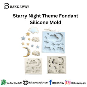 Starry Night Theme Fondant Silicone Mold