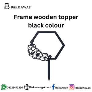 Frame wooden topper black colour