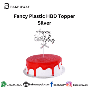 Fancy Plastic HBD Topper Silver