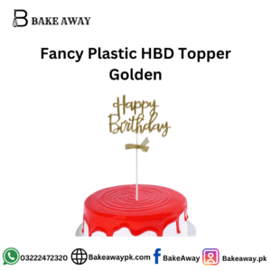 Fancy Plastic HBD Topper Golden