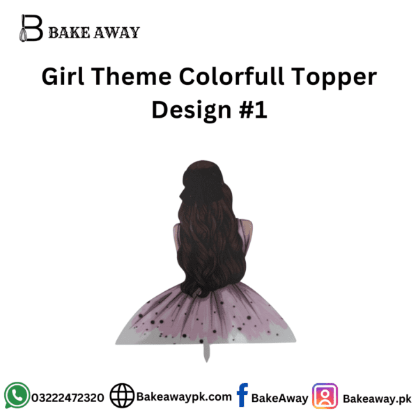 Girl Theme Colorfull Topper Design #1