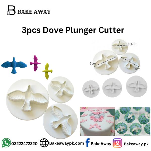 3pcs Dove Plunger Cutter
