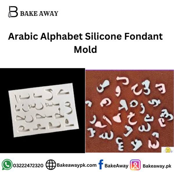 Arabic Alphabet Silicone Fondant Mold