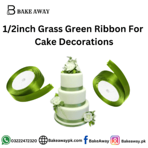 1/2inch Grass Green Ribbon For Cake Decorations