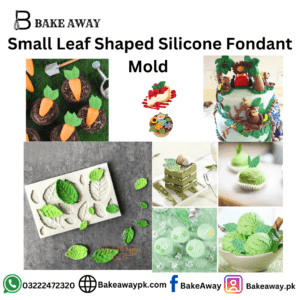 Small Leaf Shaped Silicone Fondant Mold